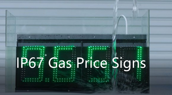 waterproof testing for IP67-rated LED Gas Price Signs