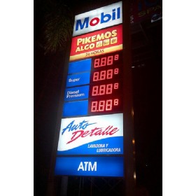 12inch LED Gas Price Signs 888(8) Mobil Gas Signs