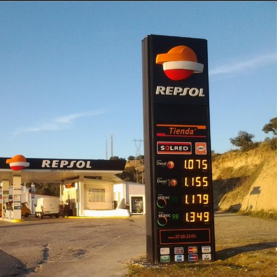 12 Inch Amber LED Gas Price Sign - 88.88