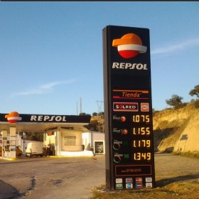 12 Inch Amber LED Gas Price Sign - 88.88