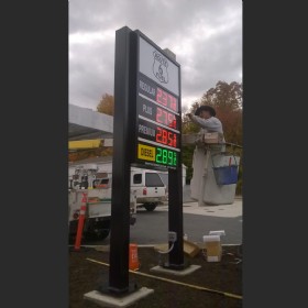 8 Inch Red-Green LED Gas Price Sign - 8.889-10