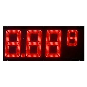 12 Inch IP67 Red LED Gas Price Sign 8.88-8
