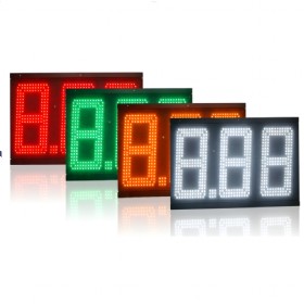 12 Inch white LED Gas Price Signs 8.88 - CREE LEDs