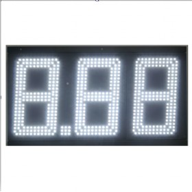 12 Inch white LED Gas Price Signs 8.88 - CREE LEDs