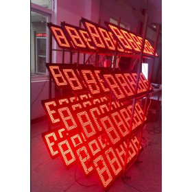 12 Inch IP67 Red LED Gas Price Sign 888.88