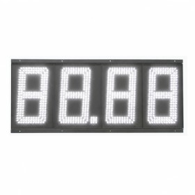 15 Inch White LED Gas Price Sign 88.88 with CREE LEDs