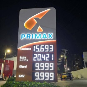 Painel LED Preço Combustível 16 Polegadas para Tótem 88.888