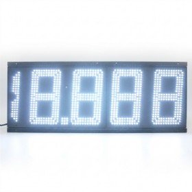 16 Inch IP67 White LED Gas Price Sign 18.888 with CREE LEDs