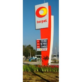 16 Inch IP67 White LED Gas Price Sign 18.888 with CREE LEDs