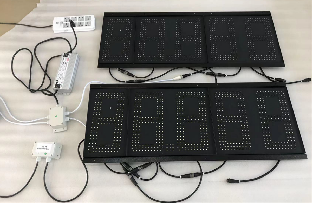 Wiring diagram for 6 inch LED gas price signs