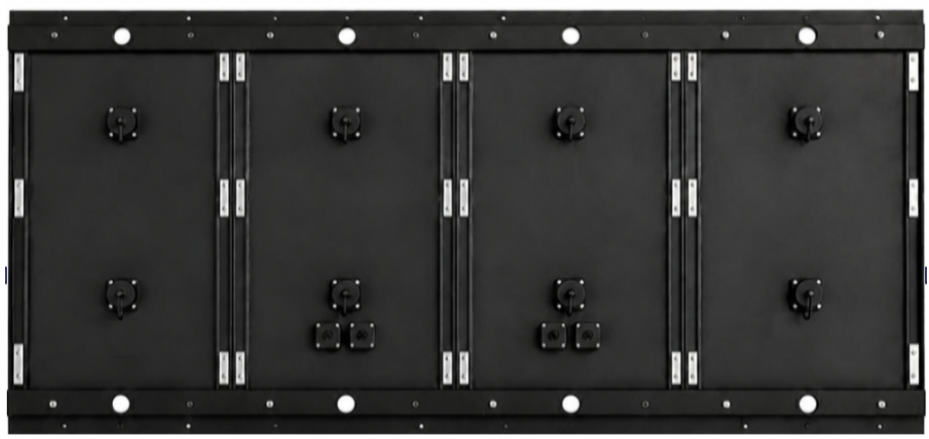 Back view of 16 inch IP67 LED gas price panel