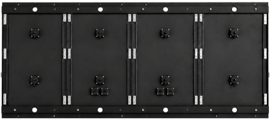 Back view of 15 inch IP67 LED gas price panel