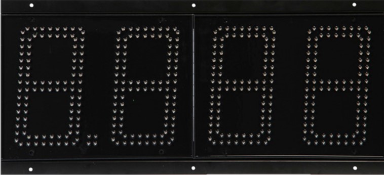 Waterproof LED fuel price digit module