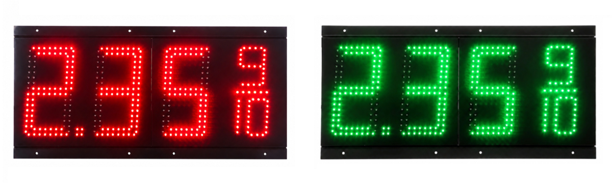 8 inch red and green IP67 LED gas price changers 8.889/10