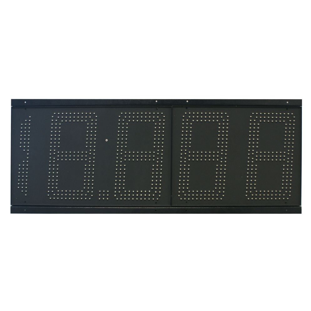Front view of 16 inch IP67 LED gas price panel in 18.888 format
