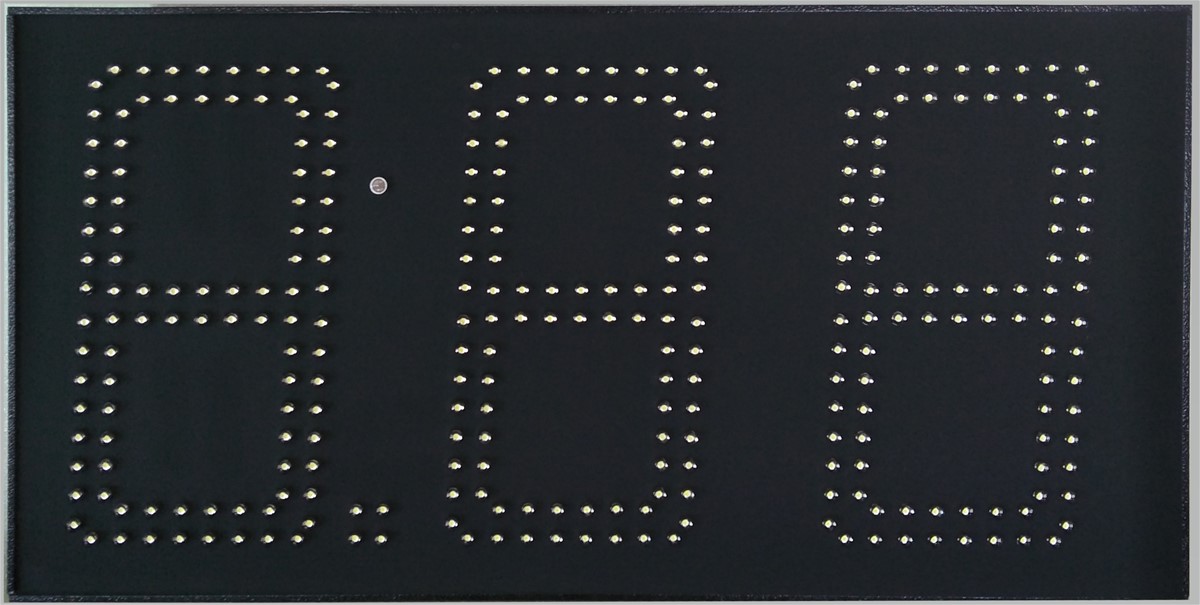 Waterproof LED fuel price digit module