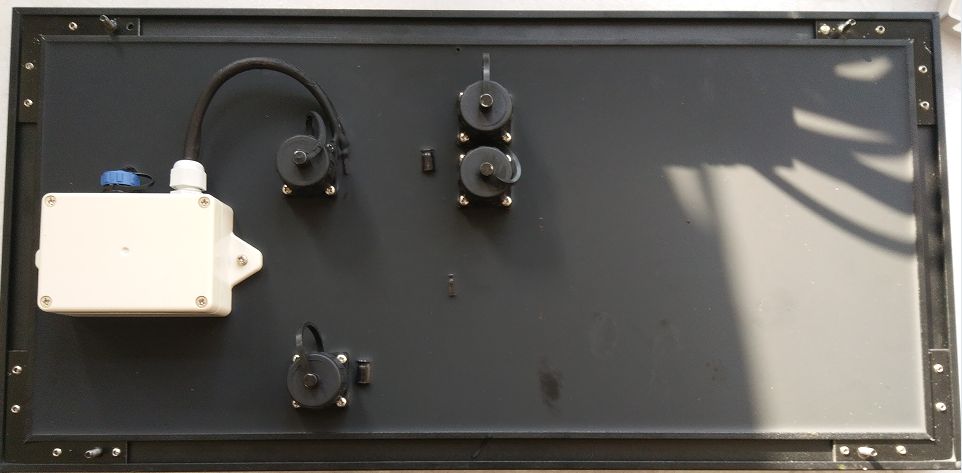 Back side cabling of price changer module