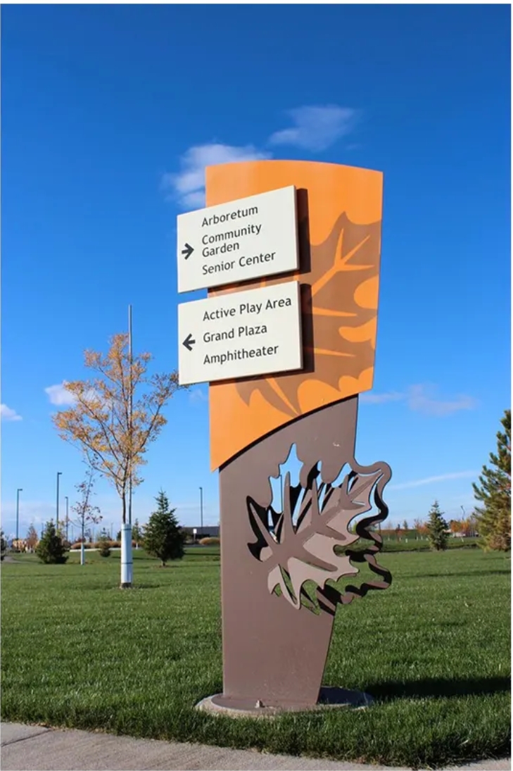 Illuminated Totem Signs Pylon Signs - Grand Vision Electronics