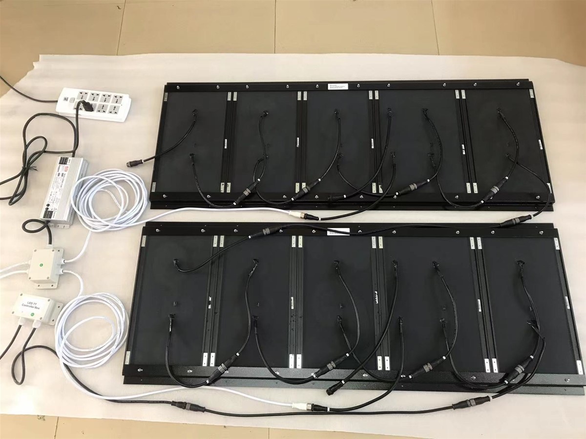 Rear view of 16 inch IP67 LED gas price panel